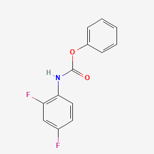molecular formula C13H9F2NO2 B3055508 phenyl N-(2,4-difluorophenyl)carbamate CAS No. 65141-00-6
