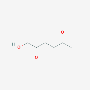 molecular formula C6H10O3 B3055535 1-Hydroxyhexane-2,5-dione CAS No. 65313-46-4
