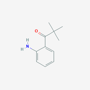 molecular formula C11H15NO B3055549 1-(2-aminophenyl)-2,2-dimethylpropan-1-one CAS No. 65374-14-3