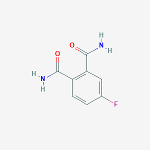 molecular formula C8H7FN2O2 B3055579 4-Fluorophthalamide CAS No. 65610-12-0