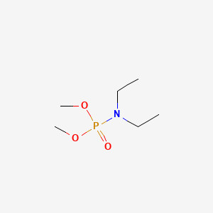 molecular formula C6H16NO3P B3055591 Phosphoramidic acid, diethyl-, dimethyl ester CAS No. 65659-19-0