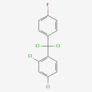 molecular formula C13H7Cl4F B3055593 Benzene, 2,4-dichloro-1-[dichloro(4-fluorophenyl)methyl]- CAS No. 656803-77-9