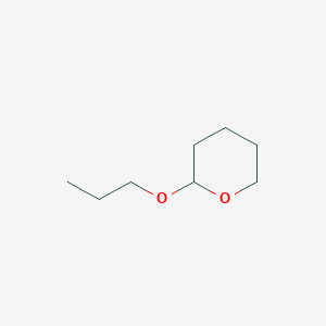 molecular formula C8H16O2 B3055608 2-Propoxytetrahydro-2H-pyran CAS No. 6581-64-2