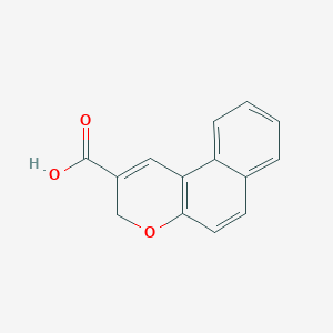 molecular formula C14H10O3 B3055635 3H-benzo[f]chromene-2-carboxylic acid CAS No. 659745-57-0