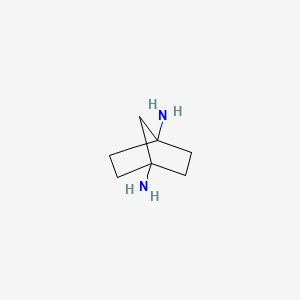 molecular formula C18H16F4N4O2 B3055636 Bicyclo[2.2.1]heptane-1,4-diamine CAS No. 6600-41-5