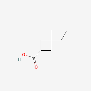 molecular formula C8H14O2 B3055641 3-ethyl-3-methylcyclobutane-1-carboxylic acid CAS No. 66016-23-7