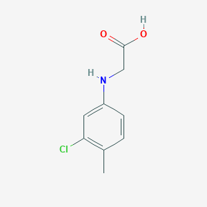 molecular formula C9H10ClNO2 B3055650 N-(3-Chloro-4-methylphenyl)glycine CAS No. 66115-56-8