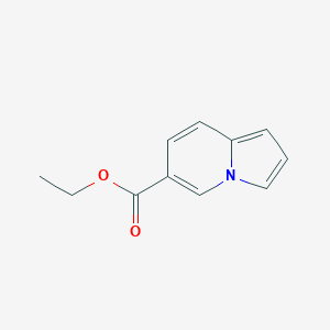 molecular formula C11H11NO2 B3055660 Ethyl indolizine-6-carboxylate CAS No. 66182-01-2