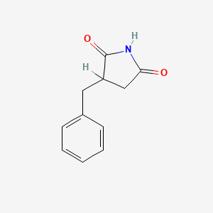 molecular formula C11H11NO2 B3055664 3-Benzylpyrrolidine-2,5-dione CAS No. 66195-04-8
