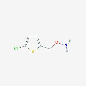 molecular formula C5H6ClNOS B3055677 Hydroxylamine, O-[(5-chloro-2-thienyl)methyl]- CAS No. 66233-91-8