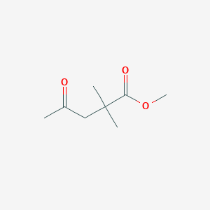 molecular formula C8H14O3 B3055702 Methyl 2,2-dimethyl-4-oxopentanoate CAS No. 66372-99-4