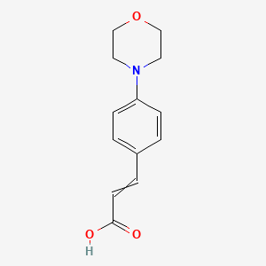 molecular formula C13H15NO3 B3055703 3-(4-Morpholin-4-ylphenyl)acrylic acid CAS No. 66377-37-5