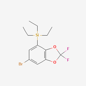 Silane, (6-bromo-2,2-difluoro-1,3-benzodioxol-4-yl)triethyl-
