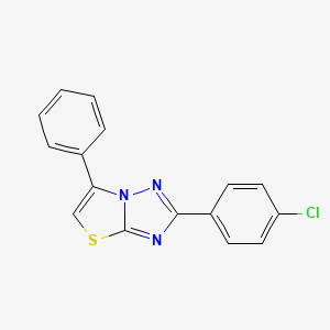2-(4-Chlorophenyl)-6-phenyl[1,3]thiazolo[3,2-b][1,2,4]triazole
