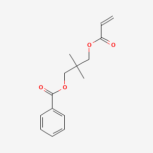 molecular formula C15H18O4 B3055747 Neopentyl glycol acrylate benzoate CAS No. 66671-22-5