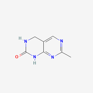 molecular formula C7H8N4O B3055780 7-Methyl-3,4-dihydropyrimido[4,5-d]pyrimidin-2(1H)-one CAS No. 66840-33-3