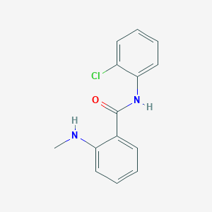 molecular formula C14H13ClN2O B3055793 n-(2-Chlorophenyl)-2-(methylamino)benzamide CAS No. 66953-64-8