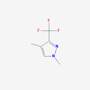 molecular formula C6H7F3N2 B3055795 1,4-Dimethyl-3-(trifluoromethyl)-1H-pyrazole CAS No. 669694-15-9