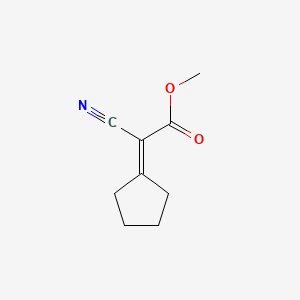 molecular formula C9H11NO2 B3055797 Methyl cyano(cyclopentylidene)acetate CAS No. 66977-04-6