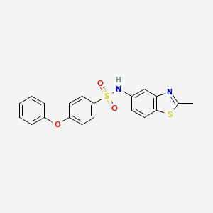 Benzenesulfonamide, N-(2-methyl-5-benzothiazolyl)-4-phenoxy-