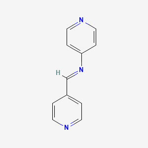 molecular formula C11H9N3 B3055805 4-Pyridinamine, N-(4-pyridinylmethylene)- CAS No. 67038-99-7