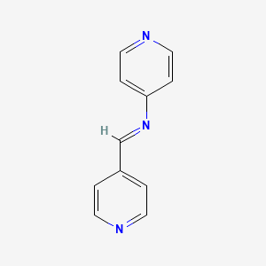 molecular formula C11H9N3 B3055805 (E)-N,1-Di(pyridin-4-yl)methanimine CAS No. 67038-99-7