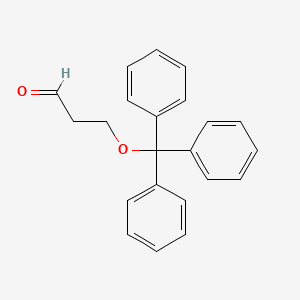 molecular formula C22H20O2 B3055808 3-Trityloxypropanal CAS No. 67057-68-5