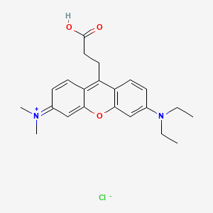 9-(2-Carboxyethyl)-6-(diethylamino)-N,N-dimethyl-3H-xanthen-3-iminium chloride