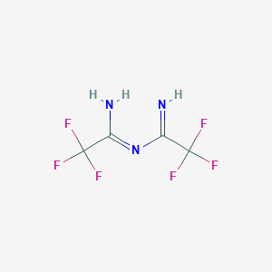 B3055864 2,2,2-trifluoro-N'-(2,2,2-trifluoroethanimidoyl)ethanimidamide CAS No. 675-05-8