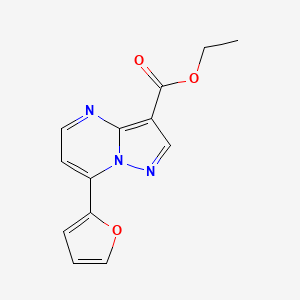 Ethyl 7-(furan-2-yl)pyrazolo[1,5-a]pyrimidine-3-carboxylate