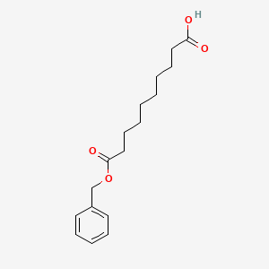 molecular formula C17H23O4- B3055919 10-(Benzyloxy)-10-oxodecanoic acid CAS No. 67852-88-4