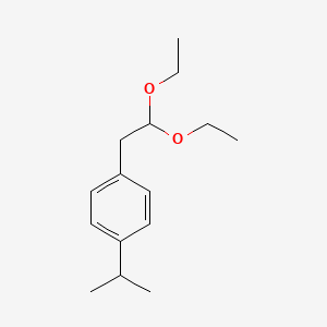 molecular formula C15H24O2 B3055922 p-(2,2-Diethoxyethyl)cumene CAS No. 67859-98-7
