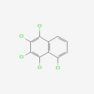 molecular formula C10H3Cl5 B3055934 1,2,3,4,5-Pentachloronaphthalene CAS No. 67922-25-2