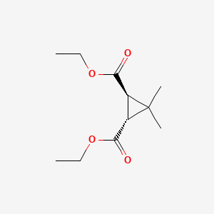 molecular formula C11H18O4 B3055940 trans-Diethyl caronate CAS No. 67945-22-6