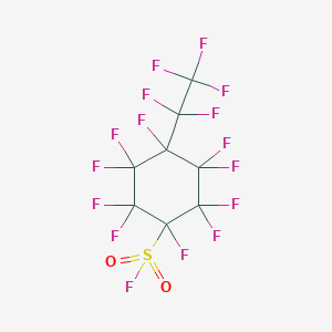 molecular formula C8F16O2S B3055979 Cyclohexanesulfonyl fluoride, decafluoro(1,1,2,2,2-pentafluoroethyl)- CAS No. 68156-06-9