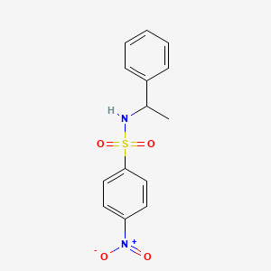 molecular formula C14H14N2O4S B3055982 Benzenesulfonamide, 4-nitro-N-(1-phenylethyl)- CAS No. 68162-86-7