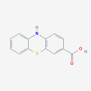 molecular formula C13H9NO2S B3055990 10H-Phenothiazine-3-carboxylic acid CAS No. 68230-59-1