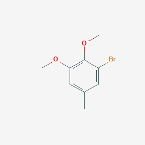 molecular formula C9H11BrO2 B3056004 1-bromo-2,3-dimethoxy-5-methylbenzene CAS No. 68278-85-3