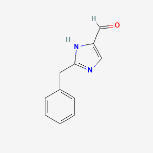 molecular formula C11H10N2O B3056007 2-Benzyl-1h-imidazole-4-carbaldehyde CAS No. 68282-55-3