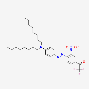 molecular formula C30H41F3N4O3 B3056034 4'-Dioctylamino-2-nitro-4-trifluoroacetylazobenzene CAS No. 684281-90-1