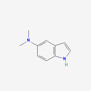 molecular formula C10H12N2 B3056035 N,N-dimethyl-1H-indol-5-amine CAS No. 6843-23-8