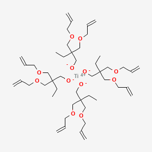 molecular formula C48H84O12Ti B3056038 Bis[2,2-bis[(allyloxy)methyl]butan-1-olato-O1]bis[2,2-bis[(allyloxy)methyl]butan-1-olato-O1,O2]titanium CAS No. 68443-46-9