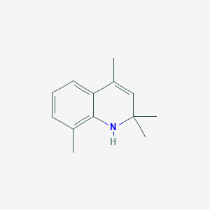 molecular formula C13H17N B3056043 2,2,4,8-Tetramethyl-1,2-dihydroquinoline CAS No. 6848-19-7