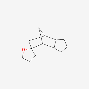 molecular formula C13H20O B3056045 Decahydrospiro[furan-2(3H),5'-[4,7]methano[5h]indene] CAS No. 68480-11-5