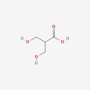 molecular formula C4H8O4 B3056052 Propanoic acid, 3-hydroxy-2-(hydroxymethyl)- CAS No. 68516-39-2