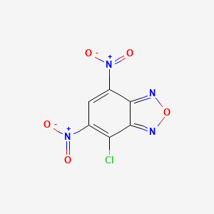 molecular formula C6HClN4O5 B3056060 2,1,3-Benzoxadiazole, 4-chloro-5,7-dinitro- CAS No. 68579-76-0
