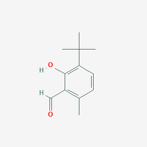 molecular formula C12H16O2 B3056061 3-tert-Butyl-2-hydroxy-6-methylbenzaldehyde CAS No. 68591-08-2