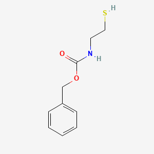 molecular formula C10H13NO2S B3056066 Carbamic acid, (2-mercaptoethyl)-, phenylmethyl ester CAS No. 68642-94-4