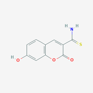 molecular formula C10H7NO3S B3056103 7-hydroxy-2-oxo-2H-chromene-3-carbothioamide CAS No. 69015-66-3