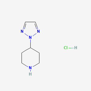 molecular formula C7H13ClN4 B3056104 4-(2H-1,2,3-Triazol-2-YL)piperidine hydrochloride CAS No. 690261-89-3